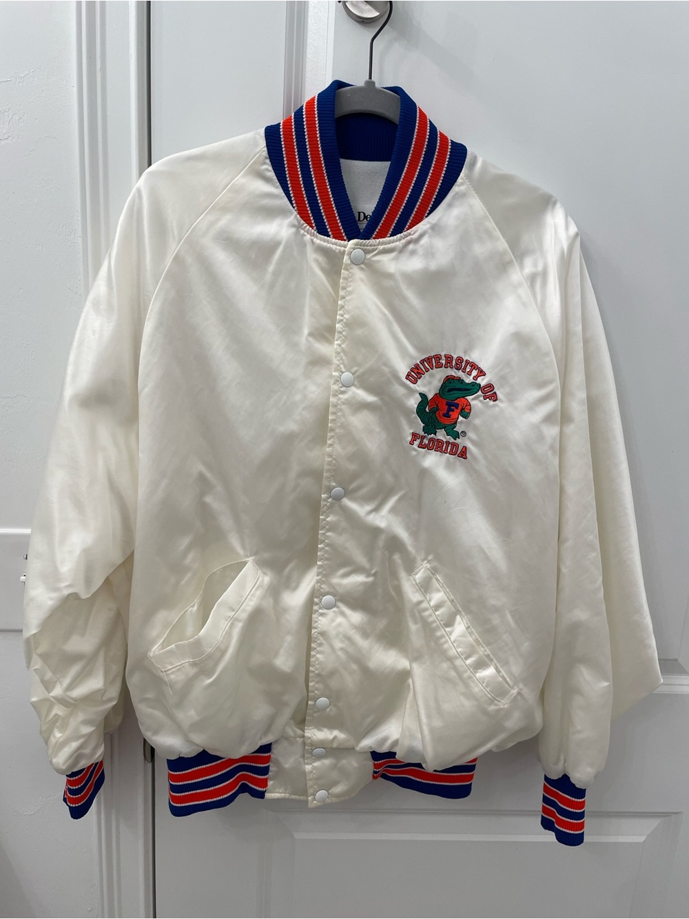 Vintage DeLong Florida Gators Satin Bomber Jacket XL Made in USA
